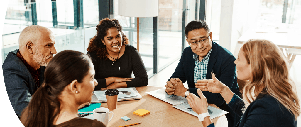 A Diverse Group of Business People Interacting